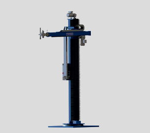 Stationary tripod with rotating column